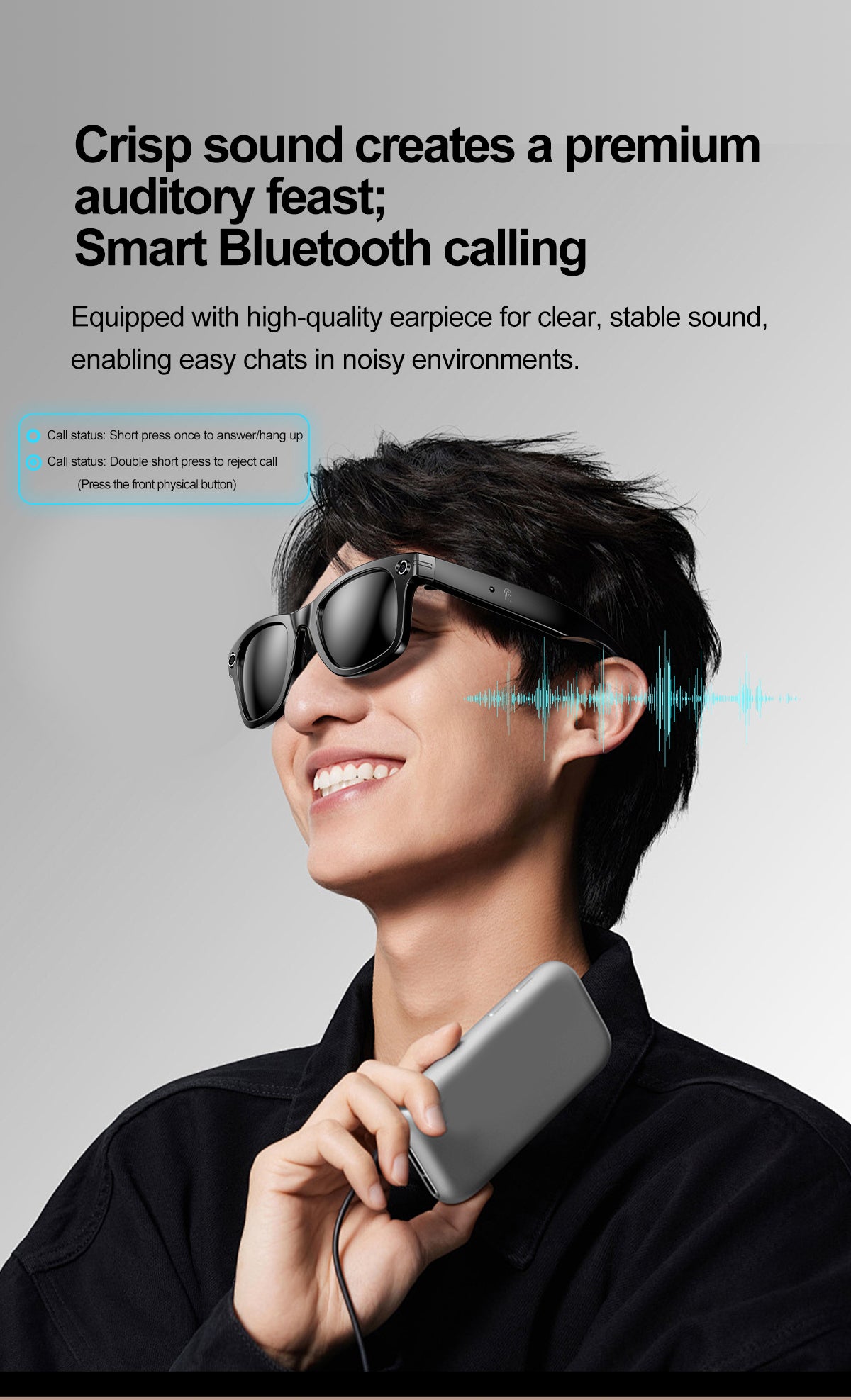 HP17 AI photography and videography fashion smart glasses AI photography and videography