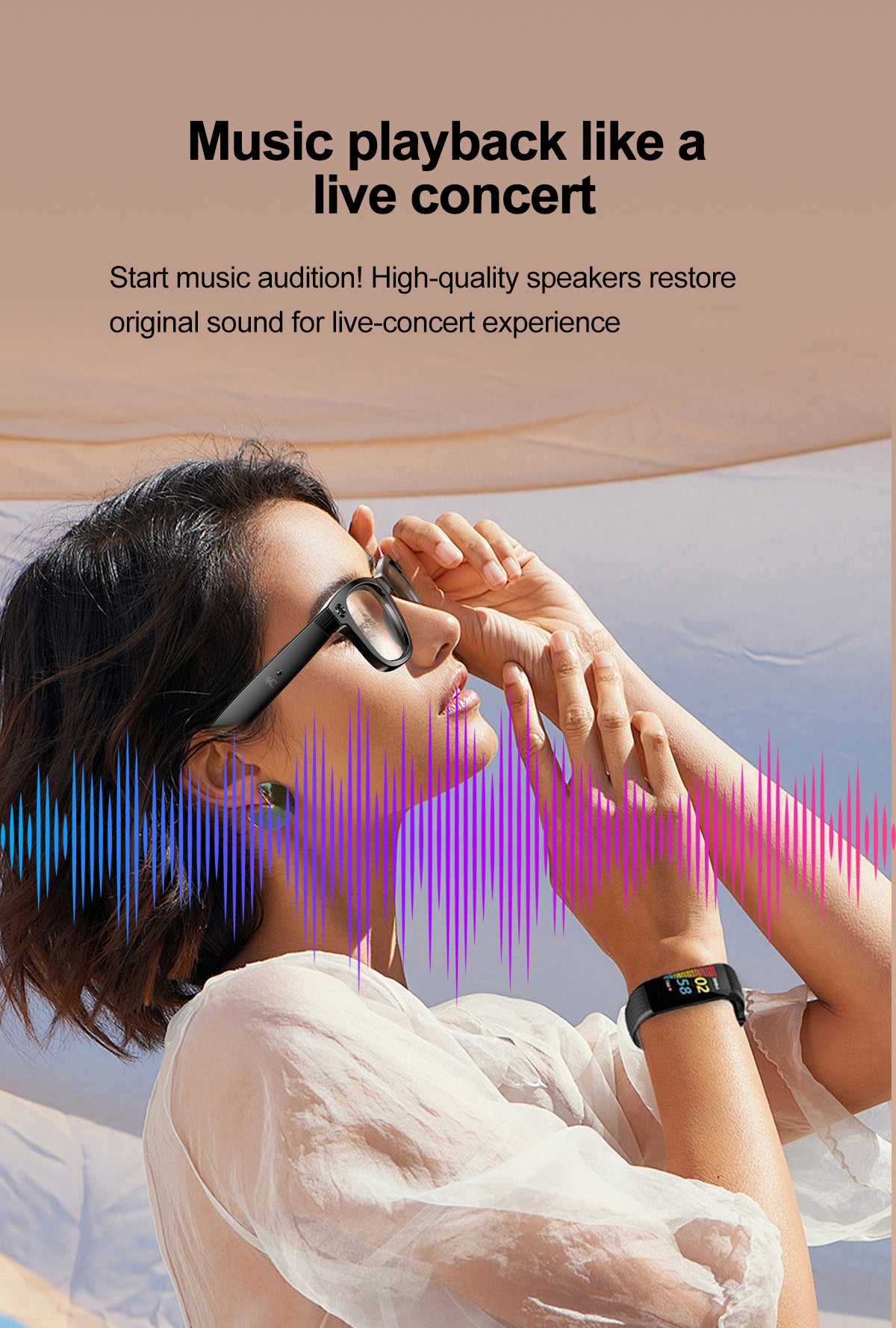 HP17 AI photography and videography fashion smart glasses AI photography and videography