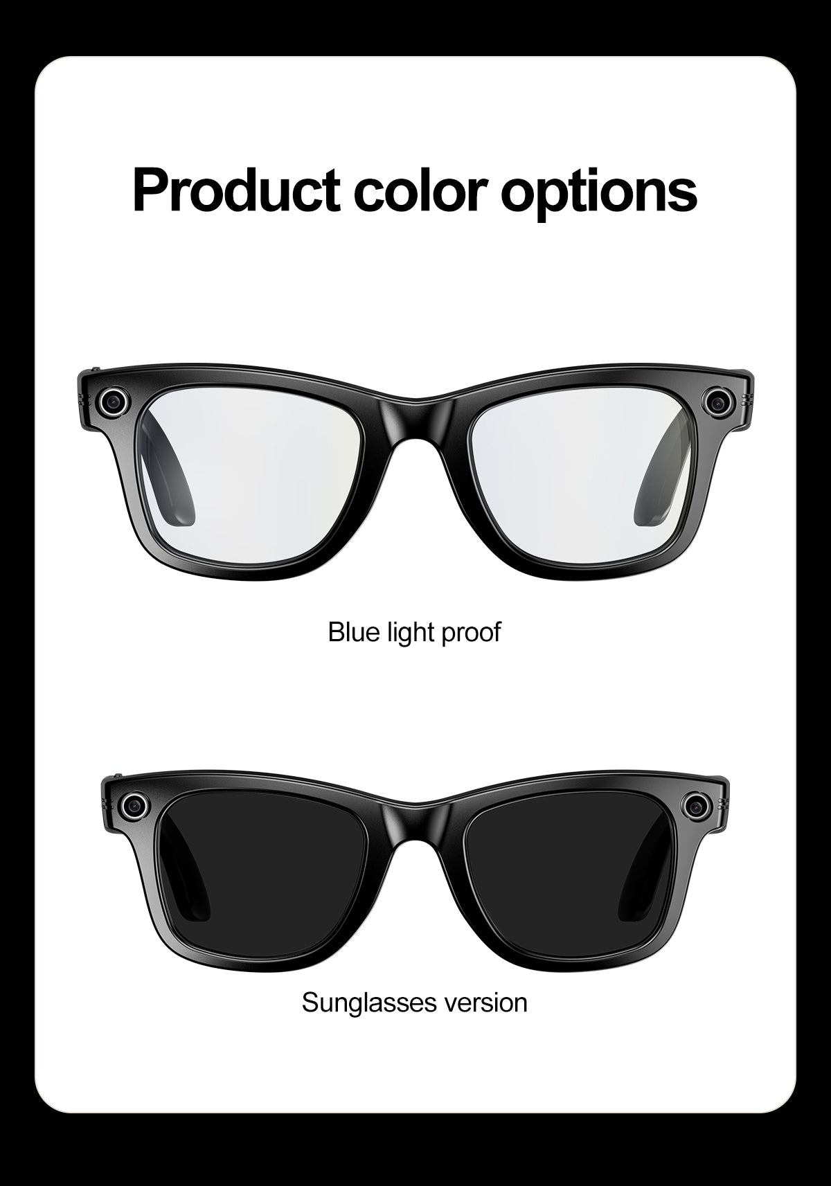 HP17 AI photography and videography fashion smart glasses AI photography and videography