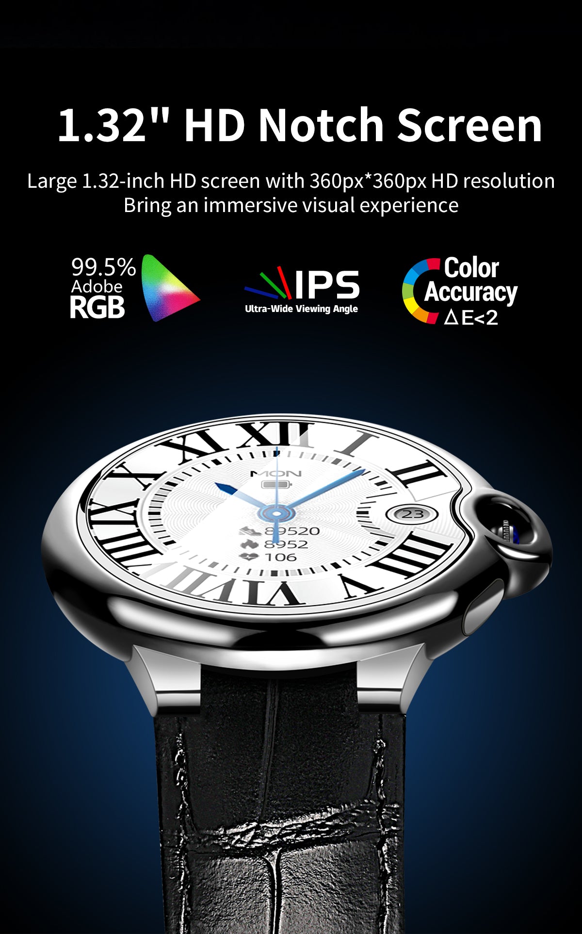 HP06 Bluetooth call Heart rate monitoring,step counting,music playback