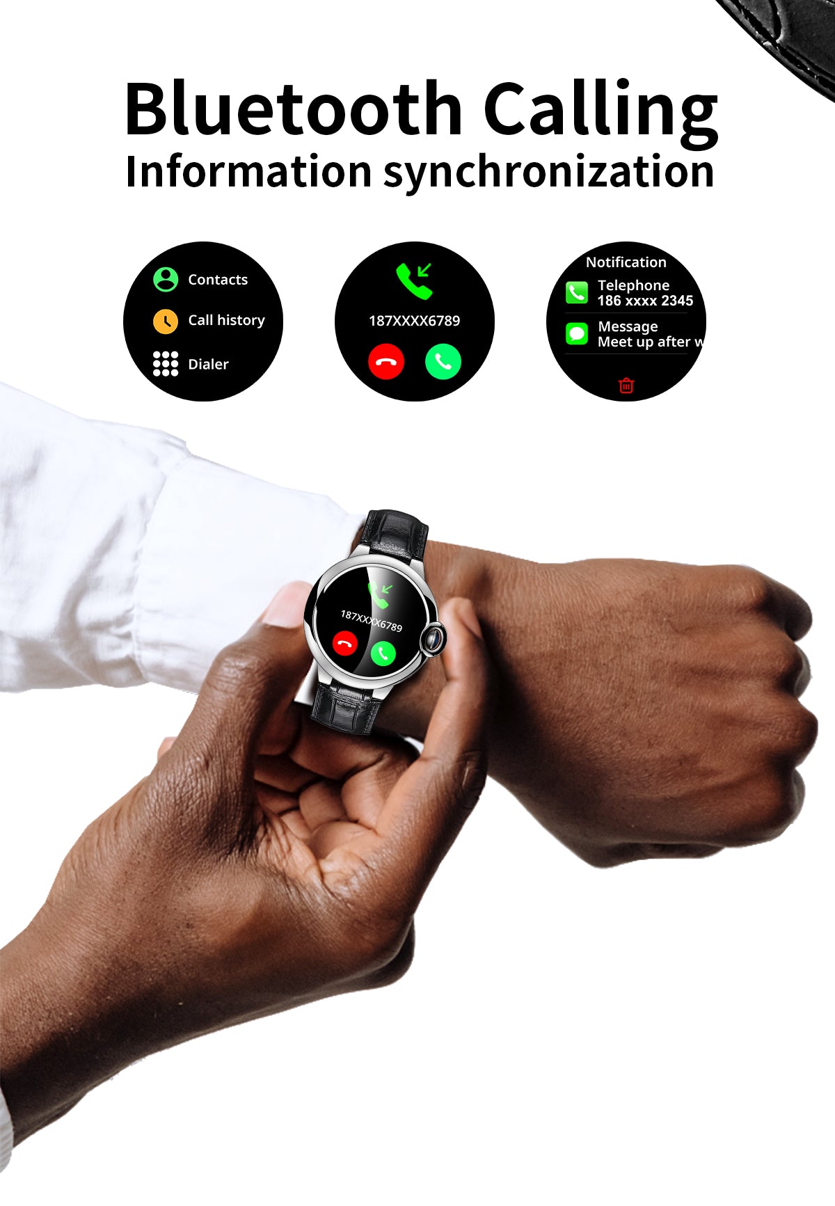 HP06 Bluetooth call Heart rate monitoring,step counting,music playback