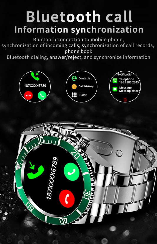 HP01 Huangpai Smart Bluetooth call Real-time monitoring of human heart rate, blood pressure, blood oxygen, sleep and other health data,