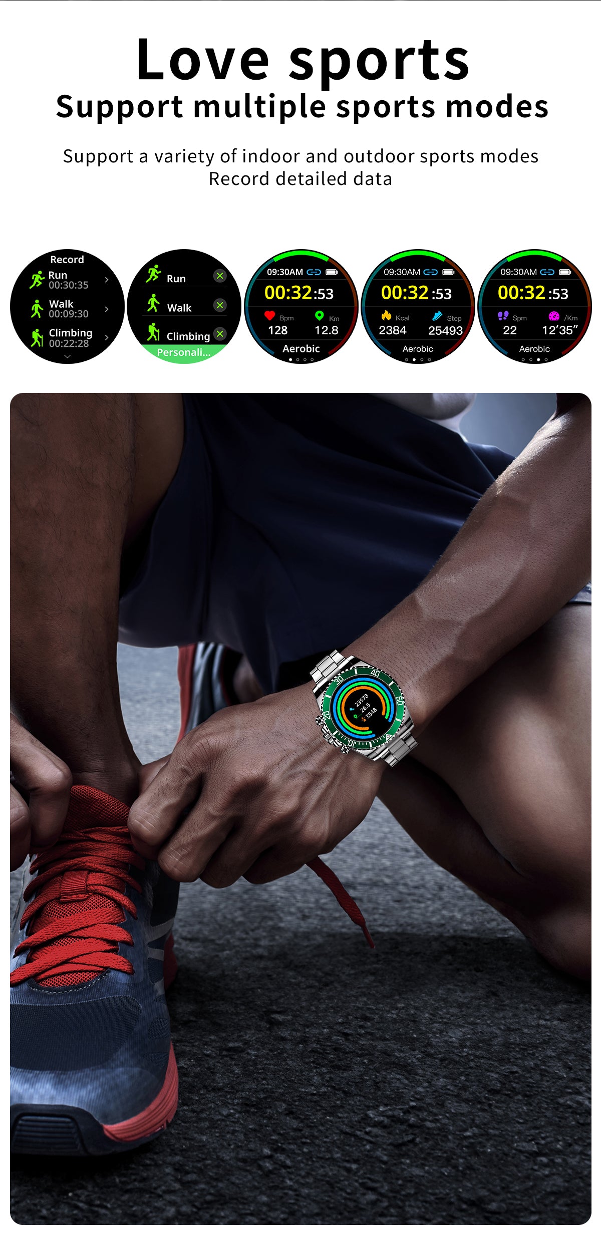 HP01 Huangpai Smart Bluetooth call Real-time monitoring of human heart rate, blood pressure, blood oxygen, sleep and other health data,