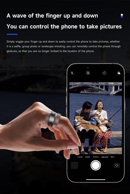 HP55 Smart Ring ,Exquisite stainless steel,Heart Rate Monitoring, Blood Oxygen Monitoring, Blood Pressure Monitoring, Step Counting, Exercise, Remote Care