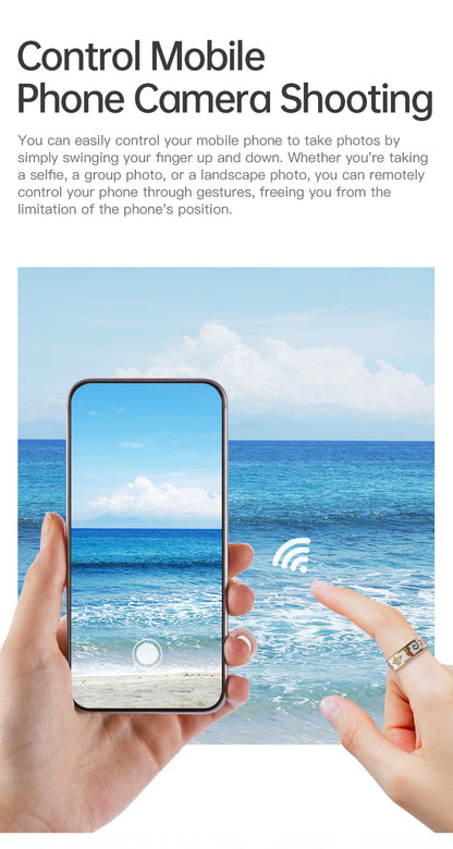 HP53 Smart Ring ,Exquisite stainless steel,Heart Rate Monitoring, Blood Oxygen Monitoring, Blood Pressure Monitoring, Step Counting, Exercise, Remote Care